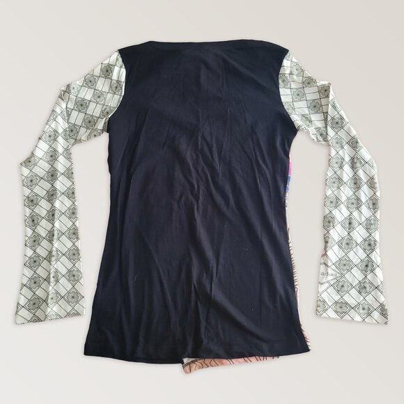 Cirque du Soleil Abstract Colorful T-Shirt, Festival Boho Top, Size XS - Picture 2 of 5